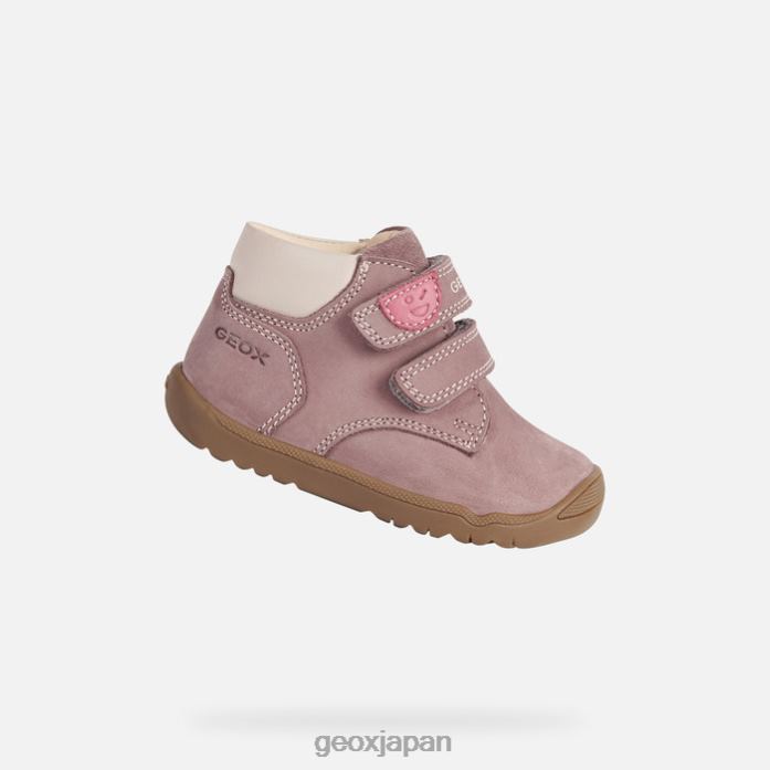 Geox Shoes Japan マキアベイビー 822JX1580 赤ちゃんと幼児 暗いピンク