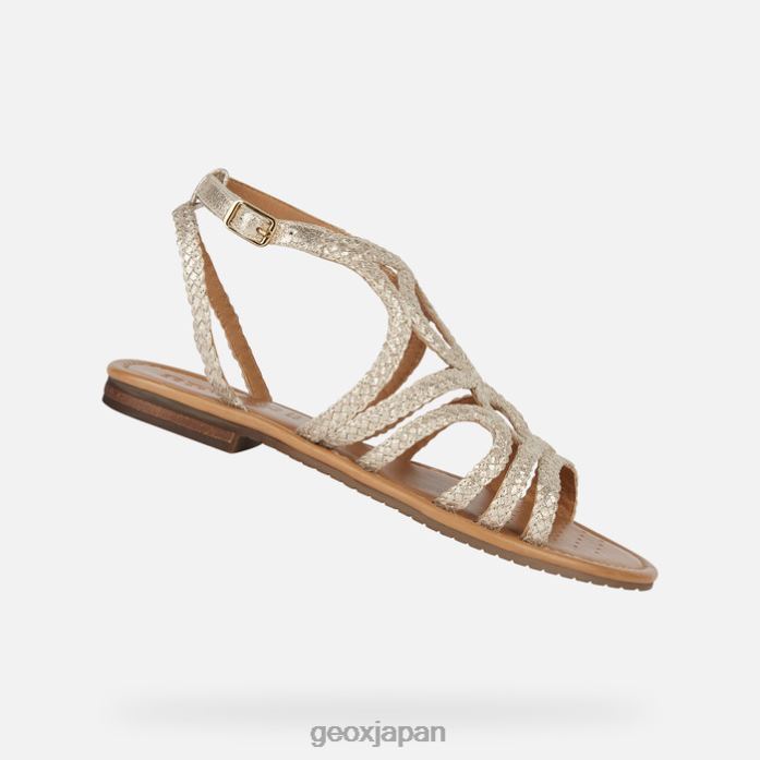 Geox Shoes Japan ソジーの女性 822JX162 女性 ライトゴールド