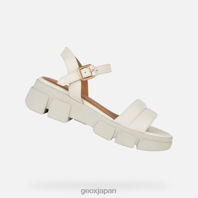 Geox Shoes Japan リスボナの女性 822JX163 女性 オフホワイト