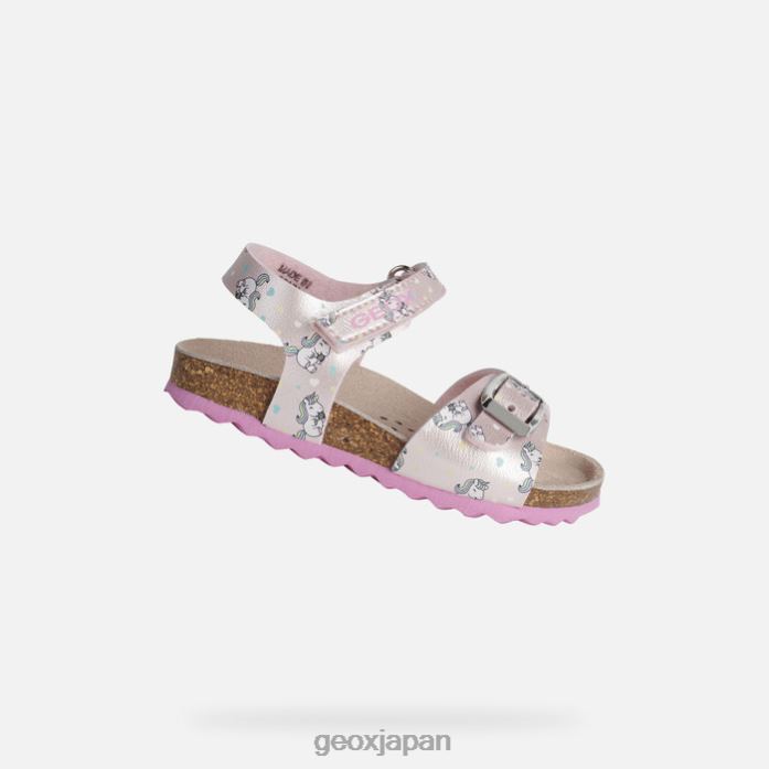 Geox Shoes Japan サンダル チョーキ 幼児 822JX1631 赤ちゃんと幼児 ライトピンク/フューシャ