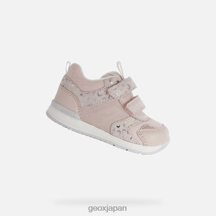 Geox Shoes Japan リションの女の赤ちゃん 822JX1632 赤ちゃんと幼児 ライトローズ
