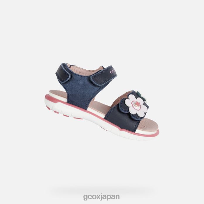 Geox Shoes Japan サンダルデリー幼児 822JX1647 赤ちゃんと幼児 海軍