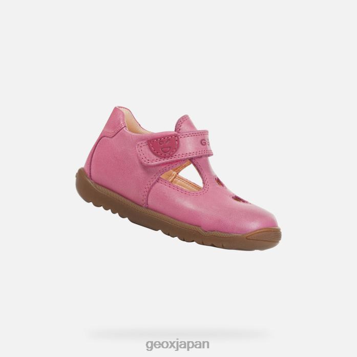 Geox Shoes Japan マキアの女の赤ちゃん 822JX1653 赤ちゃんと幼児 フクシア