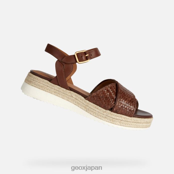 Geox Shoes Japan エオリーの女性 822JX168 女性 茶色