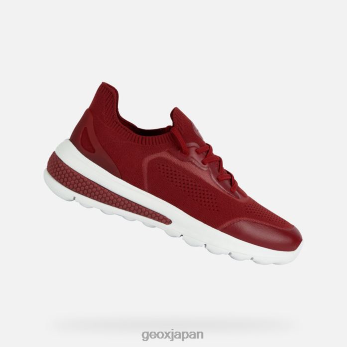 Geox Shoes Japan スフェリカ アクティフ ウーマン 822JX1691 女性 暗赤色