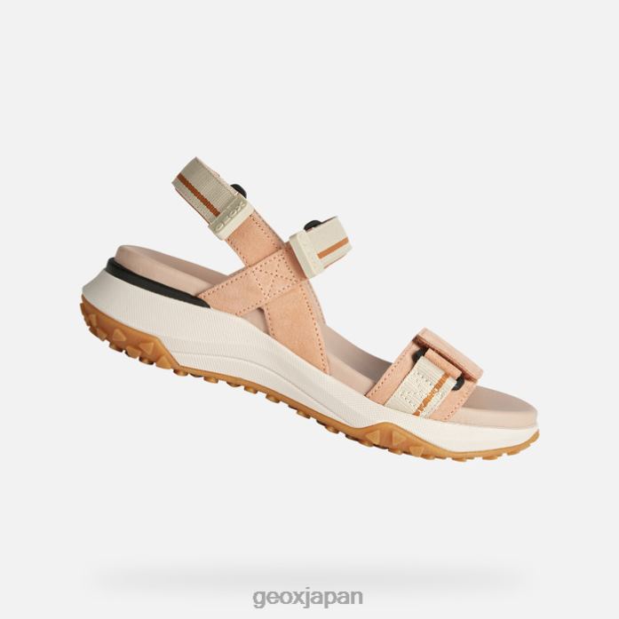 Geox Shoes Japan ソラピスグリップ女性 822JX170 女性 ピーチ/ベージュ