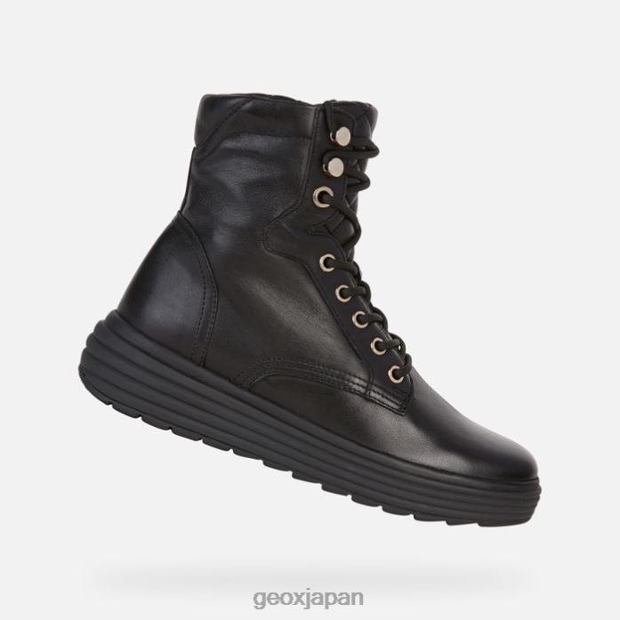 Geox Shoes Japan ファオラエの女性 822JX1710 女性 黒