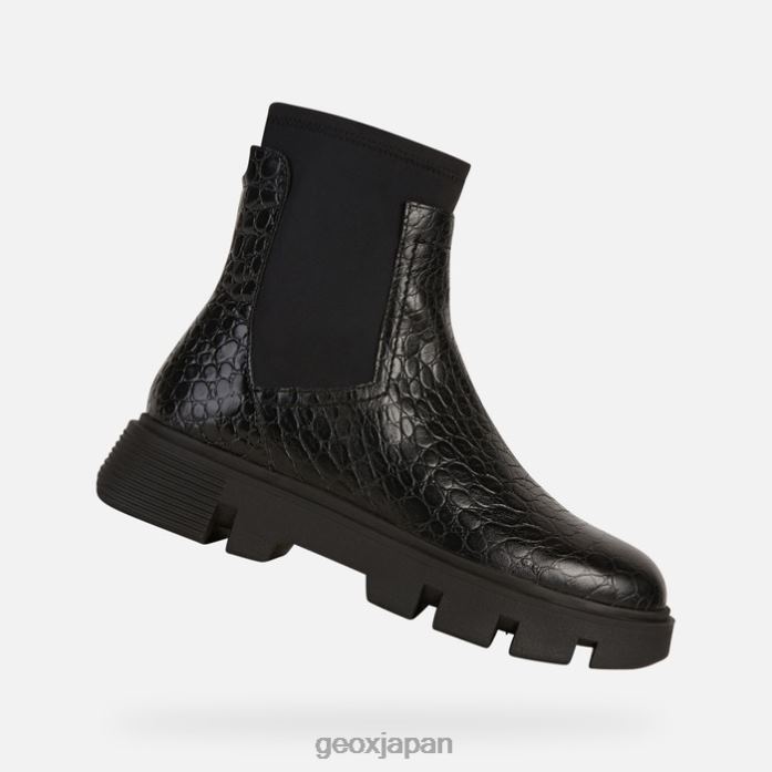 Geox Shoes Japan ヴィルデの女性 822JX1717 女性 黒
