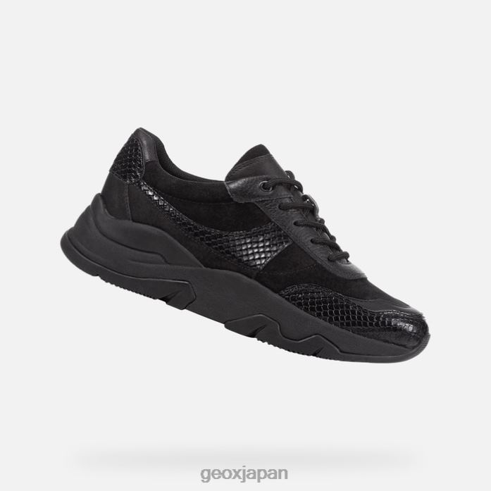 Geox Shoes Japan クリステン女性 822JX172 女性 黒