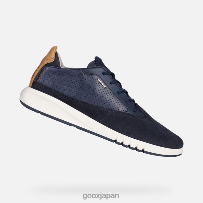 Geox Shoes Japan エアランティスマン 822JX1750 男性 海軍
