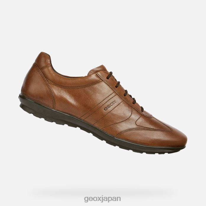 Geox Shoes Japan シンボルマン 822JX1807 男性 茶色のコット