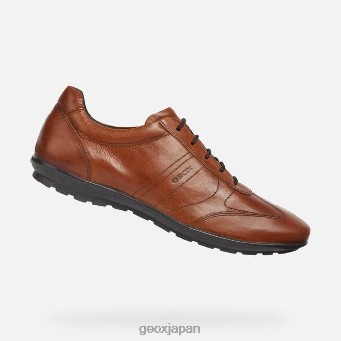 Geox Shoes Japan シンボルマン 822JX1851 男性 茶色のコット