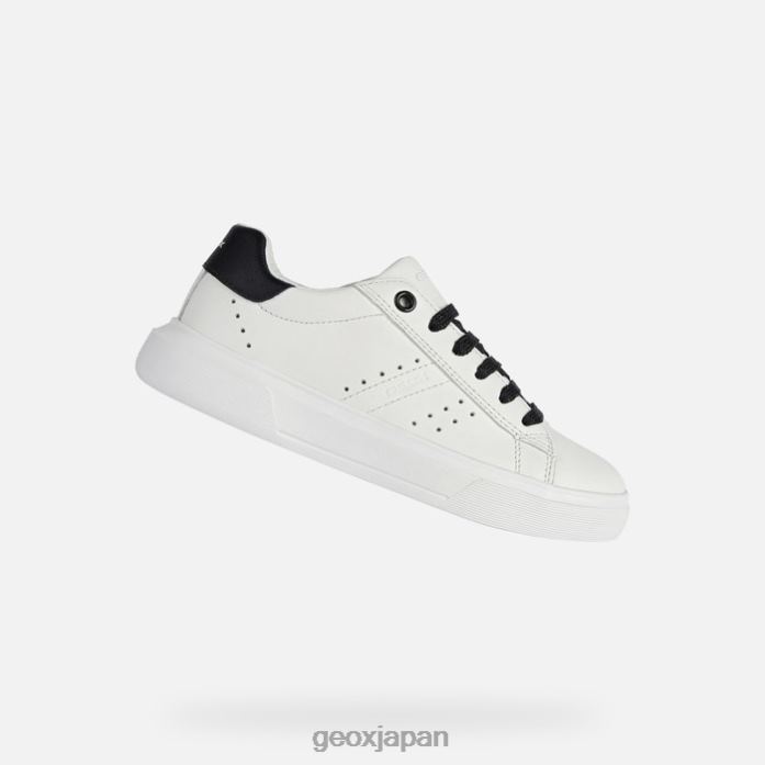 Geox Shoes Japan ネットゥーノガール 822JX1865 女の子 白黒