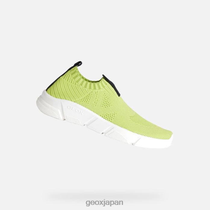 Geox Shoes Japan アリルジュニア 822JX1870 男の子たち ライム/ブラック