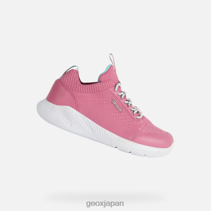 Geox Shoes Japan スプリントジュニア 822JX1886 女の子 フクシア/ウォーターシー