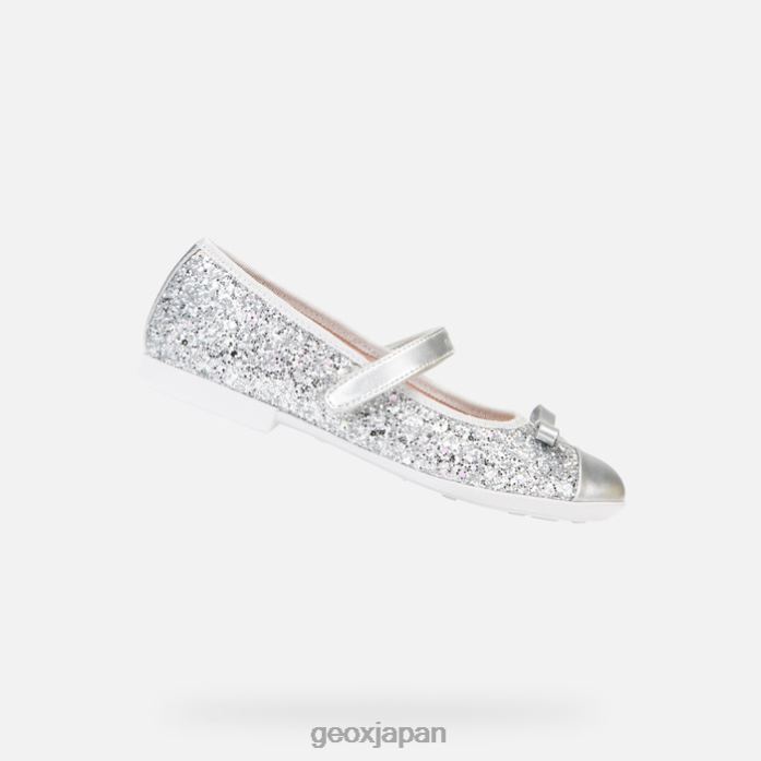 Geox Shoes Japan プリエガール 822JX1912 女の子 銀