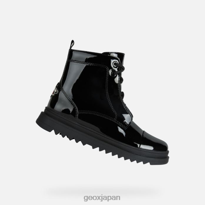 Geox Shoes Japan ギリージョーガール 822JX1918 女の子 黒