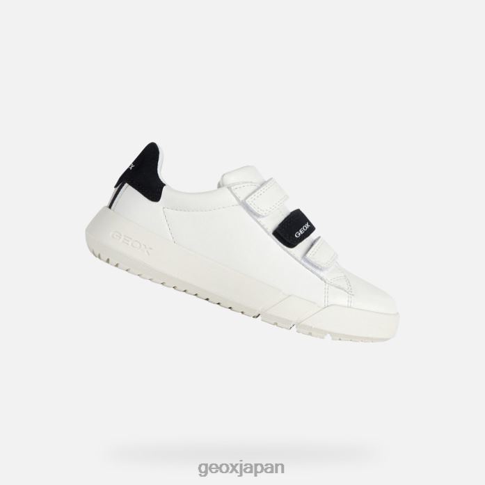 Geox Shoes Japan ひろお坊や 822JX1959 男の子たち 白黒