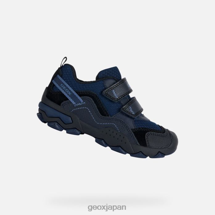 Geox Shoes Japan 強気な少年 822JX1964 男の子たち ネイビー/アビオ
