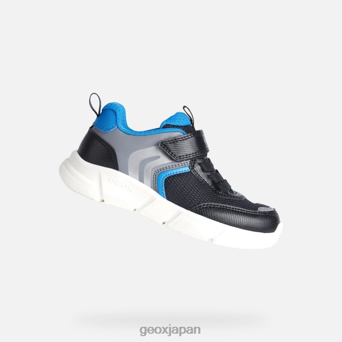 Geox Shoes Japan アリルボーイ 822JX1975 男の子たち 黒い空