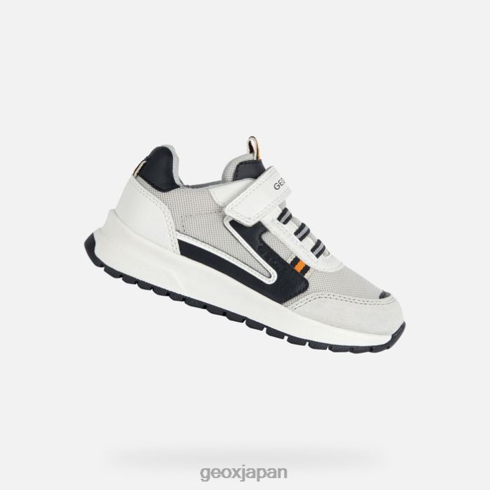 Geox Shoes Japan そよ風の少年 822JX1978 男の子たち 白黒