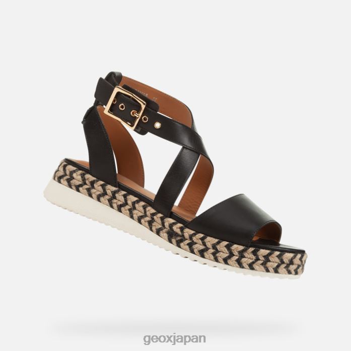 Geox Shoes Japan エオリーの女性 822JX200 女性 黒