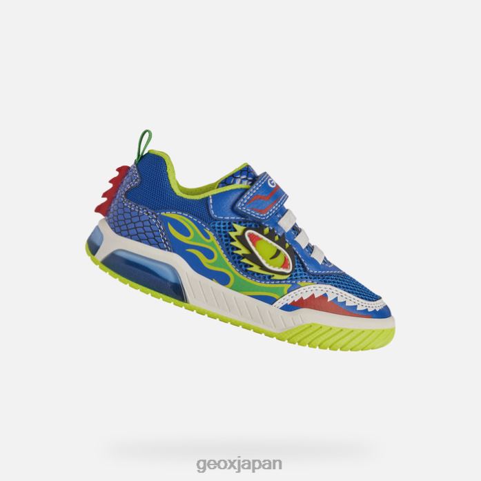 Geox Shoes Japan イネックボーイ 822JX2004 男の子たち ロイヤル/ライム