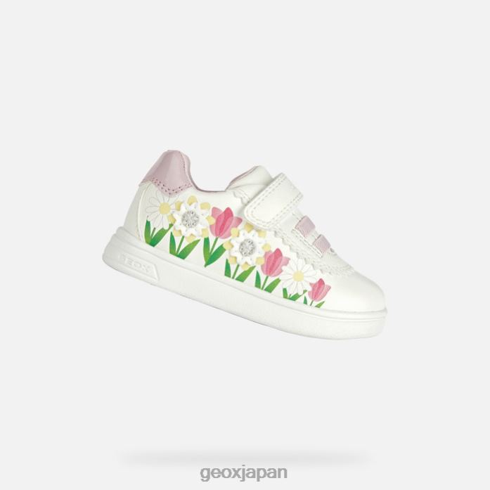 Geox Shoes Japan 幼児 822JX2010 赤ちゃんと幼児 ホワイト/マルチカラー