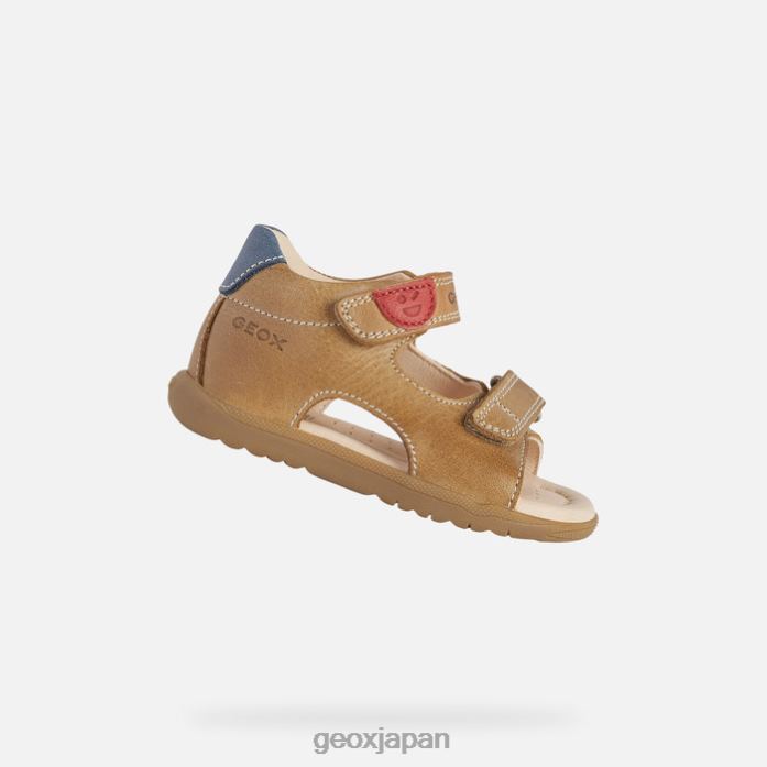 Geox Shoes Japan サンダルマキアベイビー 822JX2022 赤ちゃんと幼児 カラメル