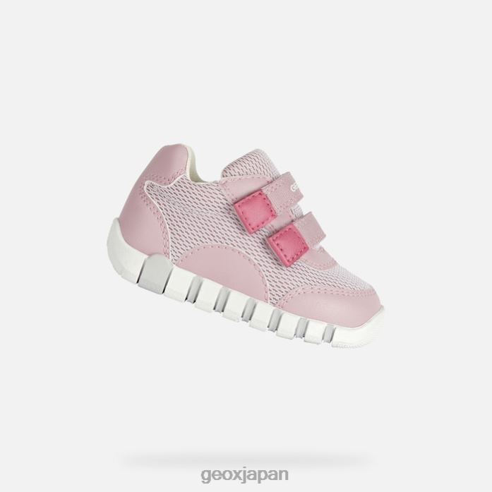 Geox Shoes Japan ユピドゥの女の赤ちゃん 822JX2024 赤ちゃんと幼児 薔薇