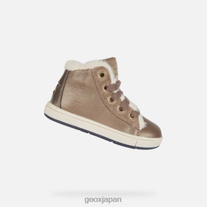 Geox Shoes Japan トロットラ幼児 822JX2030 赤ちゃんと幼児 スモークグレー/オフホワイト