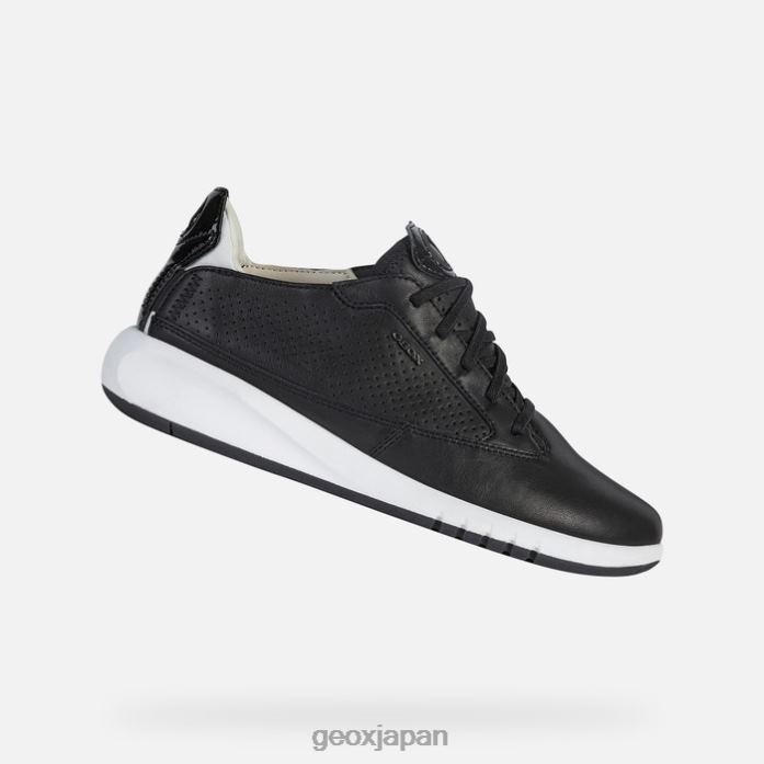 Geox Shoes Japan エアランティス女性 822JX214 女性 黒