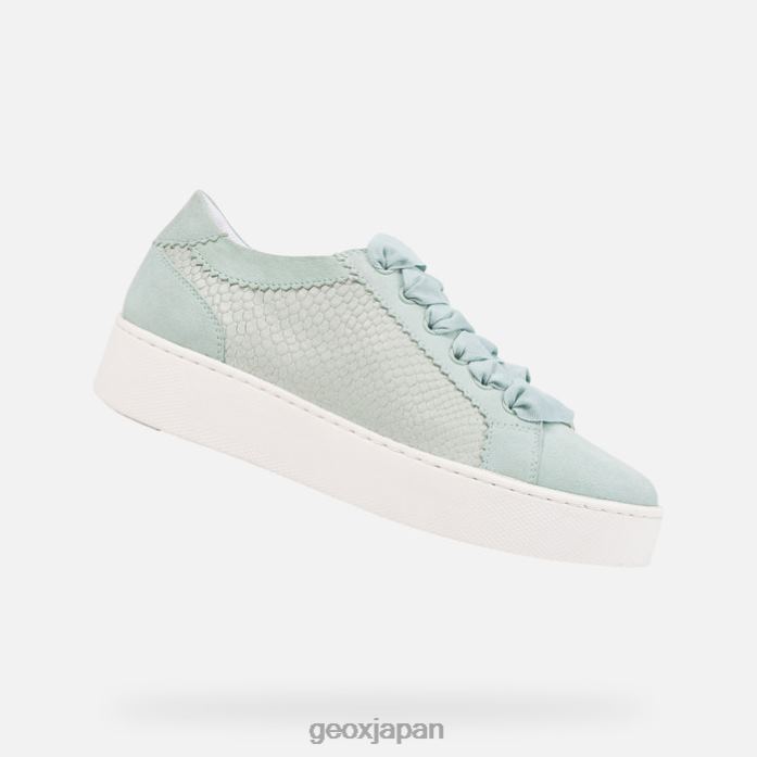 Geox Shoes Japan 空のような女性 822JX220 女性 ライトグリーン
