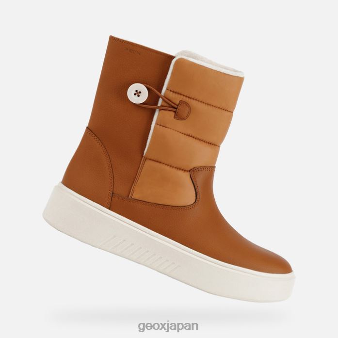 Geox Shoes Japan ネンバスの女性 822JX299 女性 コニャック/ブロンズ