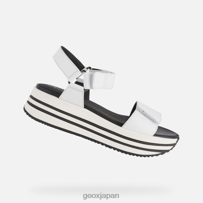 Geox Shoes Japan サンダルケンシー女性 822JX354 女性 白