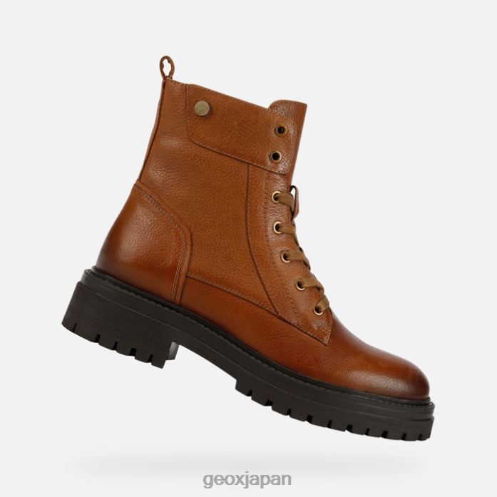 Geox Shoes Japan イリデアの女性 822JX356 女性 コニャック