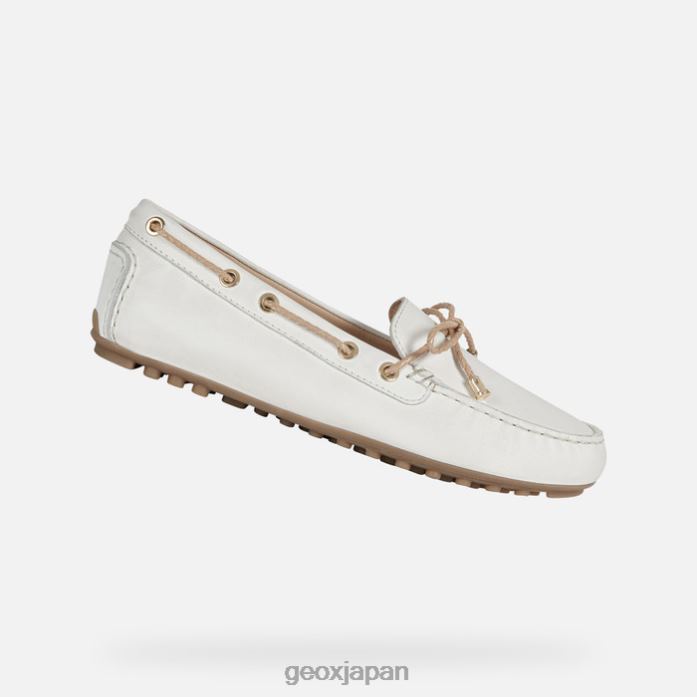 Geox Shoes Japan リーリアンの女性 822JX387 女性 オフホワイト/サンド