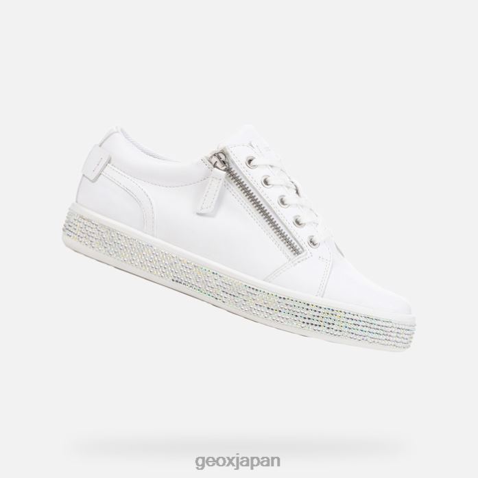 Geox Shoes Japan レイルの女性 822JX392 女性 白
