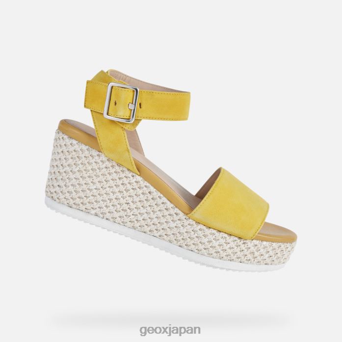 Geox Shoes Japan リーパリの女性 822JX460 女性 ダークイエロー