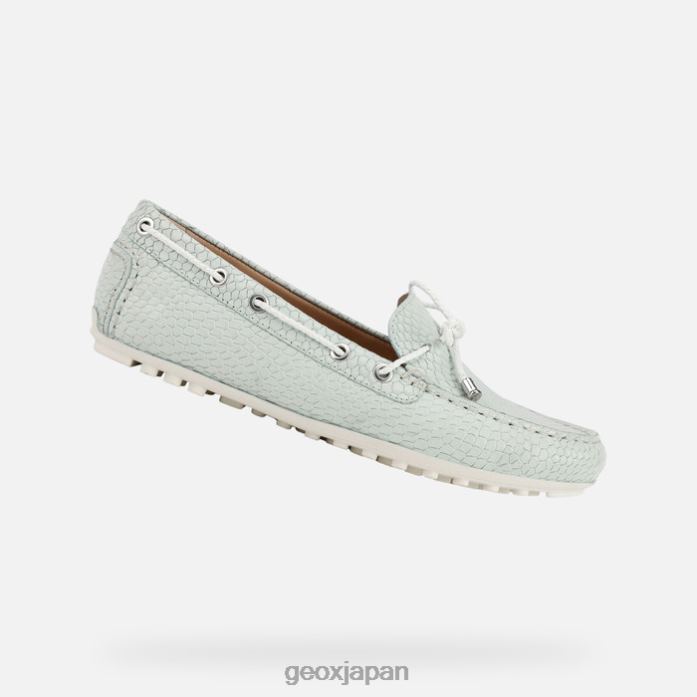 Geox Shoes Japan リーリアンの女性 822JX466 女性 グリーン/ホワイト