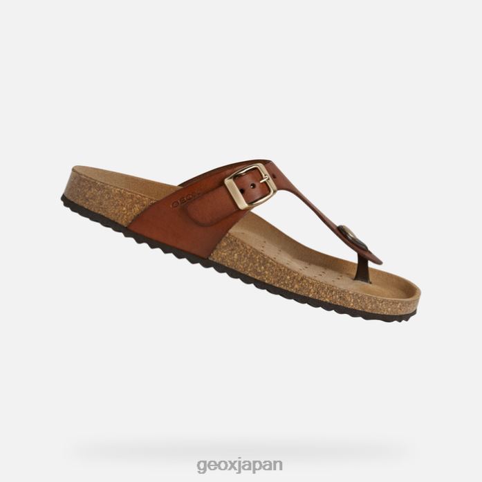 Geox Shoes Japan ブリオニアの女性 822JX494 女性 茶色