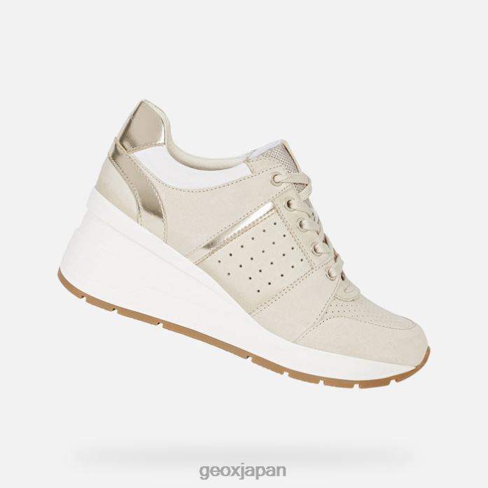 Geox Shoes Japan ゾスマの女性 822JX521 女性 ベージュ