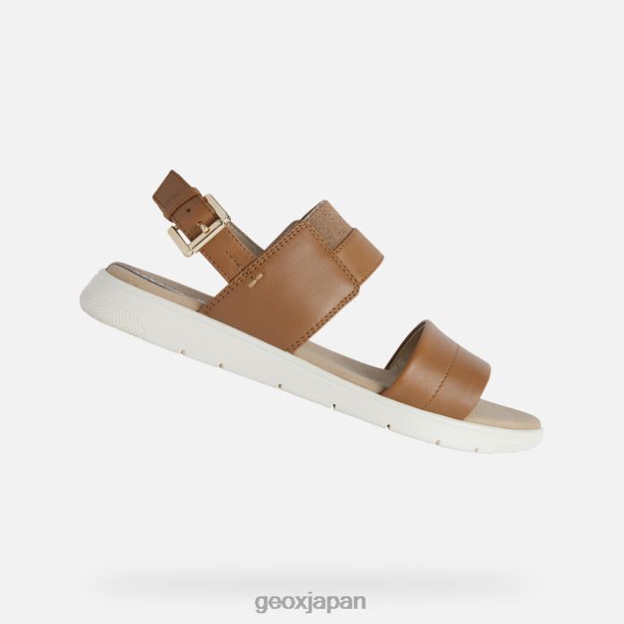 Geox Shoes Japan ダンドラ女性 822JX549 女性 キャメル