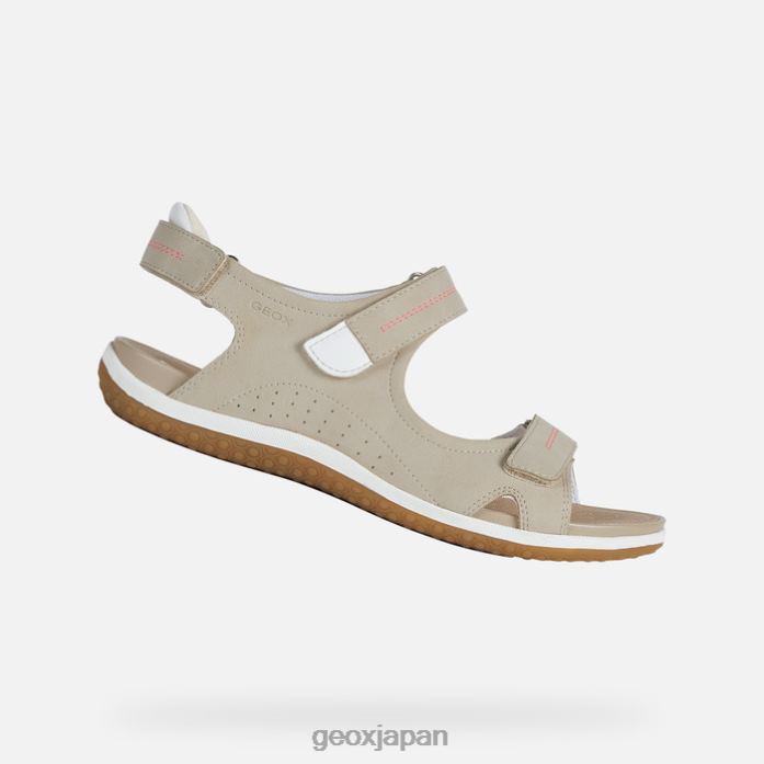 Geox Shoes Japan サンダルベガ女性 822JX56 女性 トープ