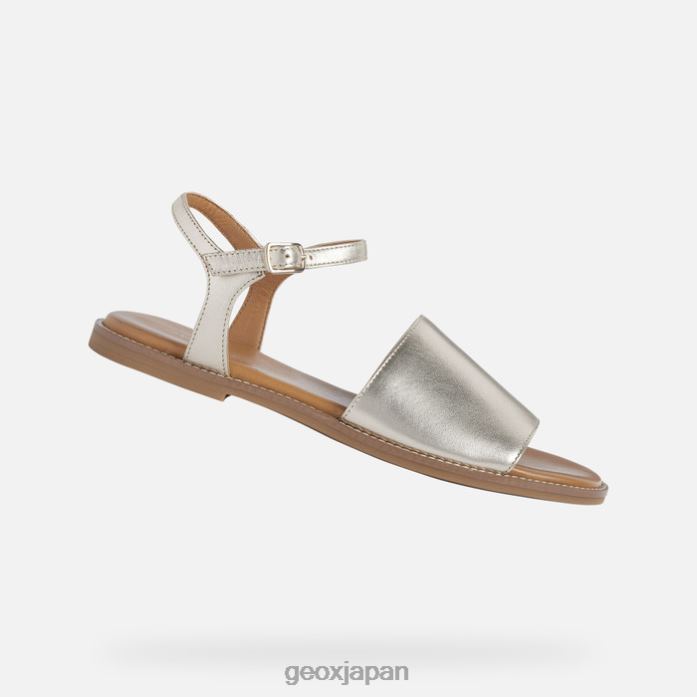 Geox Shoes Japan ネイリーンの女性 822JX578 女性 ライトゴールド