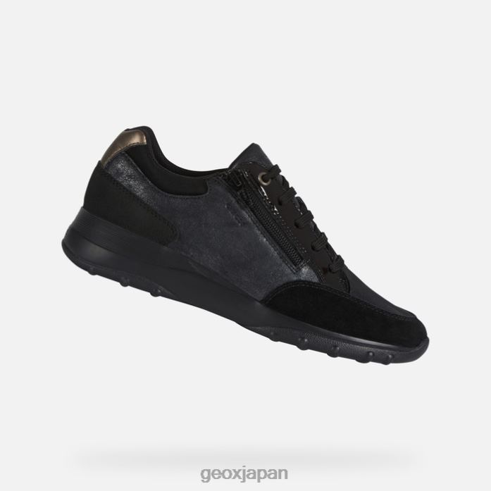 Geox Shoes Japan アレニー女性 822JX591 女性 黒