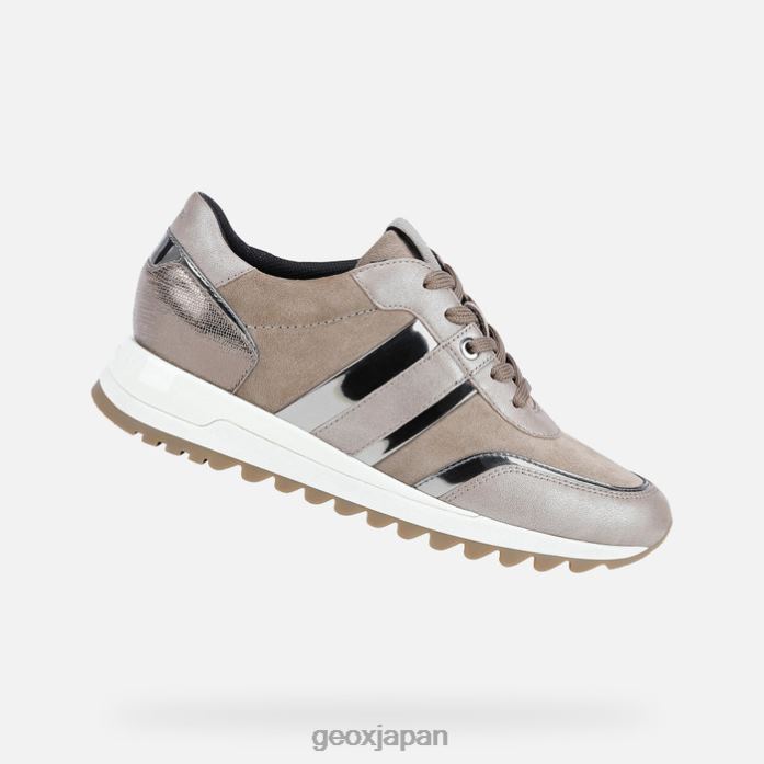 Geox Shoes Japan タベリヤの女性 822JX594 女性 ダークベージュ