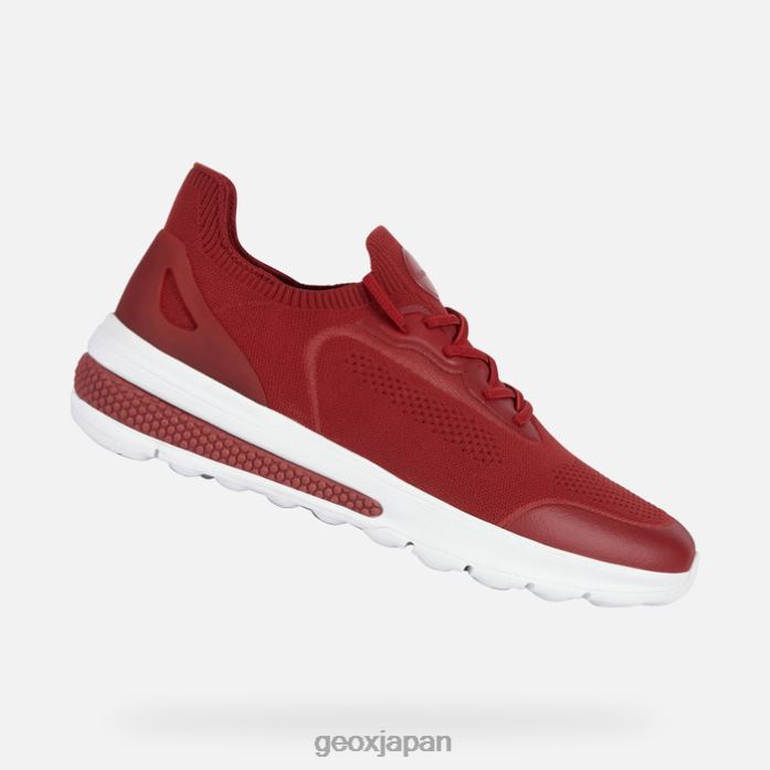 Geox Shoes Japan スフェリカ アクティフマン 822JX637 男性 暗赤色