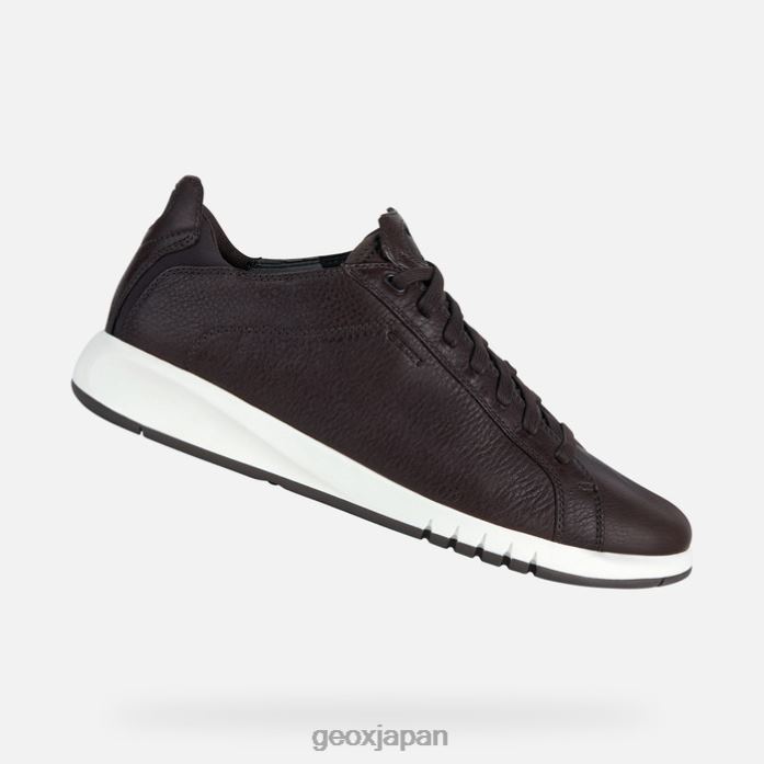 Geox Shoes Japan エアランティスマン 822JX652 男性 ダークブラウン