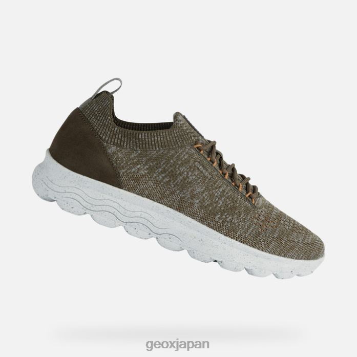 Geox Shoes Japan スフェリカマン 822JX692 男性 ダークオリーブ